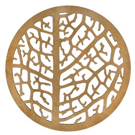 Hermia Juego de Salvamanteles de Madera Coral - Honey